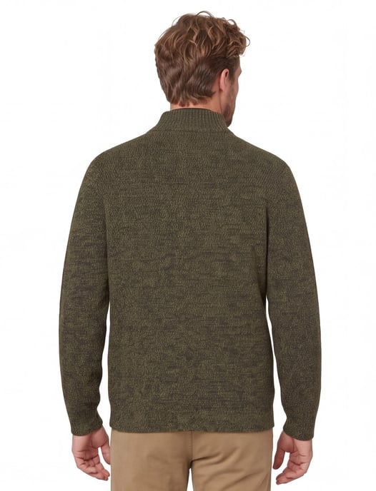 trui Camel Active half zip forest groen katoen - Image 2