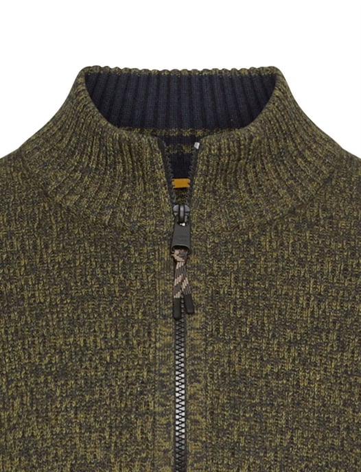 trui Camel Active half zip forest groen katoen - Image 3