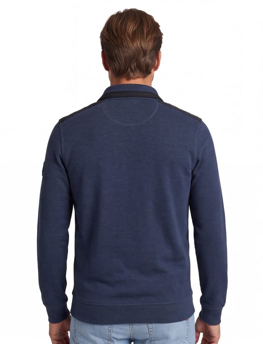 Casa Moda sweater donkerblauw effen katoen - Image 2