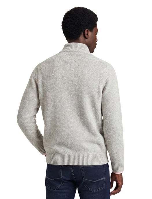 Half zip trui Fynch Hatton gebreid grijs - Image 2