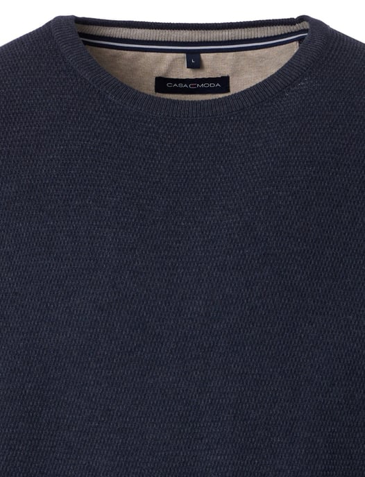 Trui Casa Moda donkerblauw ronde hals - Image 3