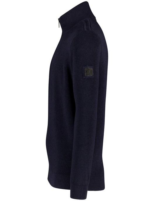 trui Casa Moda donkerblauw effen half zip - Image 3