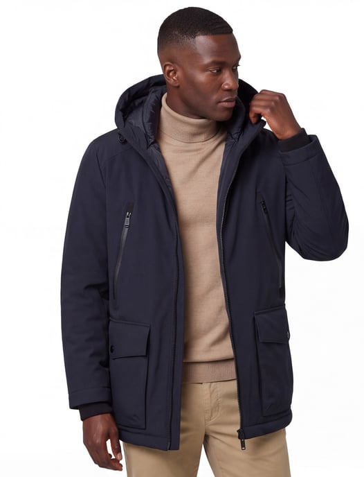 Winterjas Brax donkerblauw - Image 1