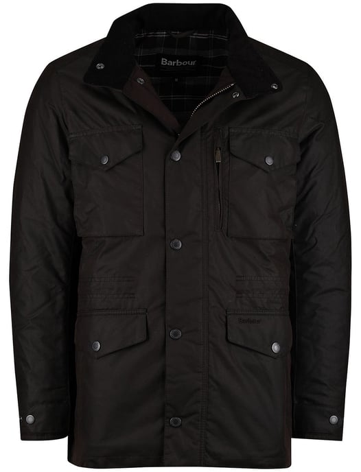 Barbour winterjas bruin effen normale fit - Image 4