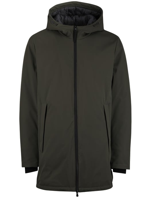 People of Shibuya parka jas groen effen waterdicht normale fit - Image 3