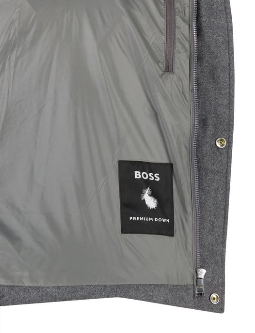 Boss Black premium down winterjas grijs - Image 4