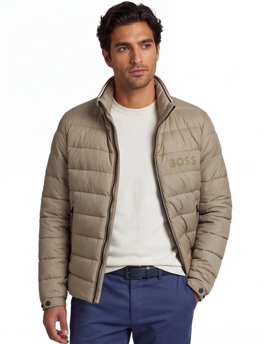 Winterjas Boss Zwart groen - Image 1