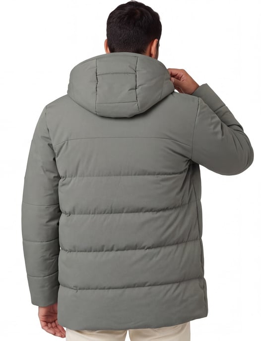 Boss Green winterjas groen capuchon normale fit - Image 2
