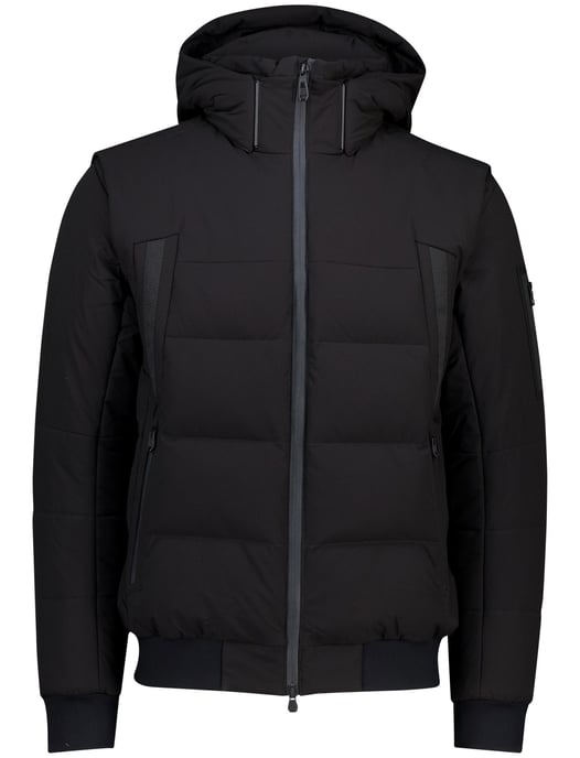 Winterjas Boss Green zwart puffer met capuchon - Image 3