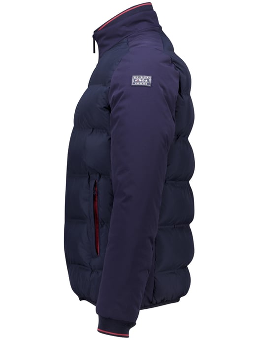 effen donkerblauwe puffer jas NZA - Image 4