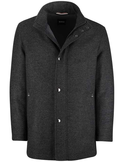 Manteljas BOSS Black H-Camron grijs navy wol - Image 1