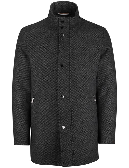 Manteljas BOSS Black H-Camron grijs navy wol - Image 3
