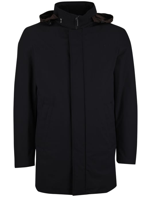 Bugatti winterjas donkerblauw afneembare capuchon polyester - Image 3
