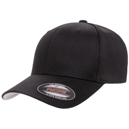 Flexfit Kleuter Wollig Gekamde Baseballpet (Zwart) - Image 3