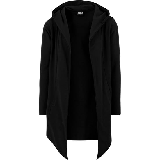 Urban Classics Heren Lang Vest met Open Rand (Zwart) - Image 1
