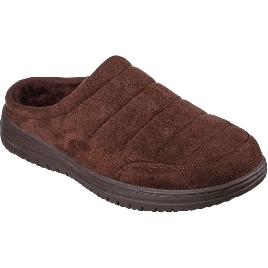 Skechers Relaxed Fit: Murette - Garvanza Microfiber Herenslippers in Chocolade - Image 1