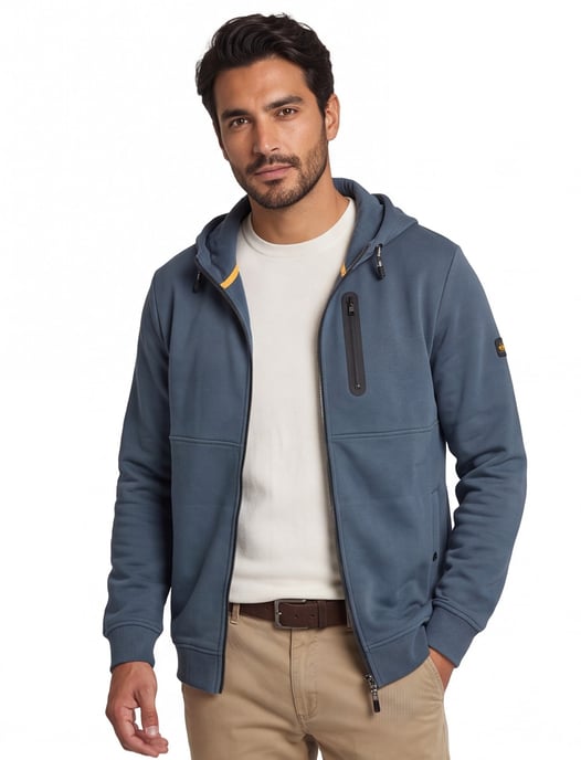 vest Camel Active blauw met capuchon - Image 1