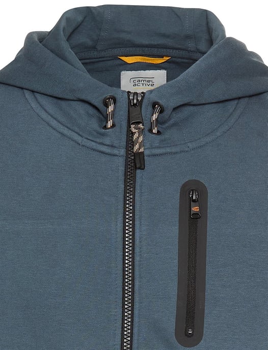 vest Camel Active blauw met capuchon - Image 3