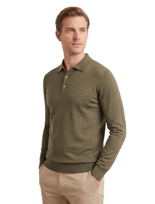 Boss black groen normale fit scheerwol - Image 1
