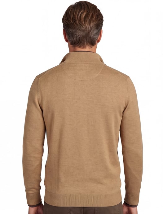 Casa Moda half zip pullover effen camel - Image 2
