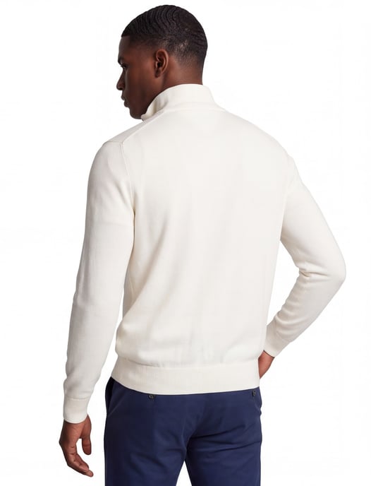 Trui wit Tommy Hilfiger half zip - Image 2