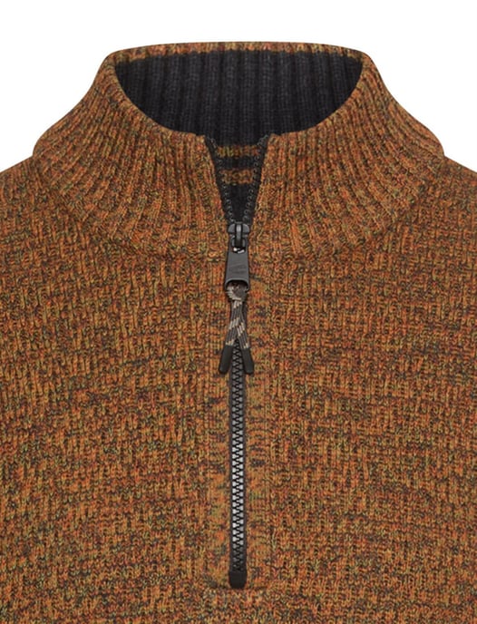 trui Camel Active trui half zip bruin katoen - Image 3