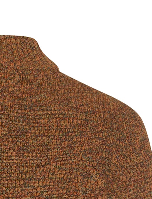 trui Camel Active trui half zip bruin katoen - Image 4