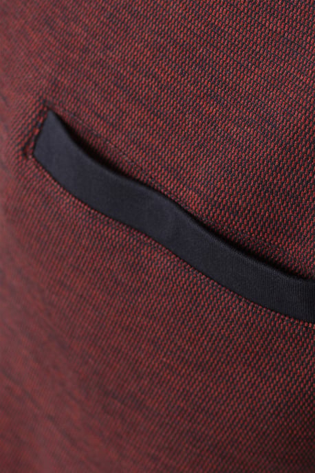 katoenen Casa Moda sweater opstaande kraag aubergine - Image 4