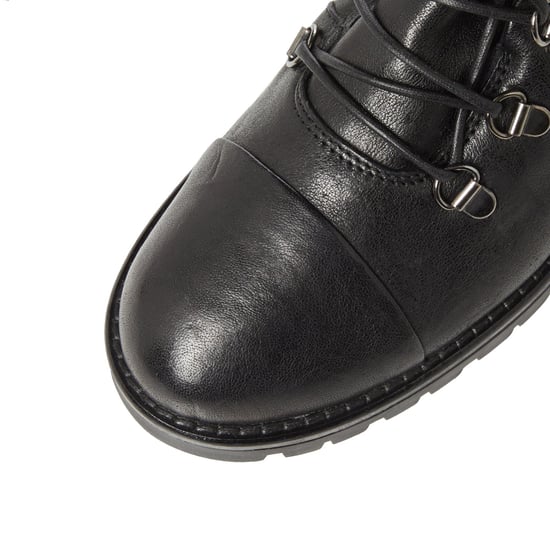 Dune Ladies PAZ Ski Hook Lace Up Biker Boots - Image 5