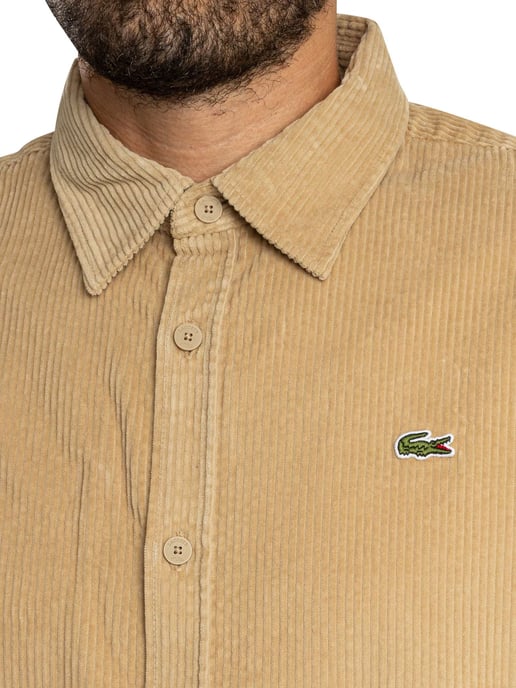 Lacoste Casual Overhemd, Beige - Image 4