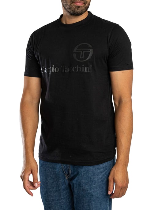 Sergio Tacchini Lazio T-Shirt, Zwart - Image 2