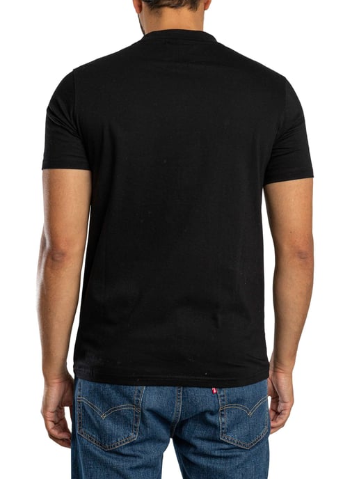 Sergio Tacchini Lazio T-Shirt, Zwart - Image 3