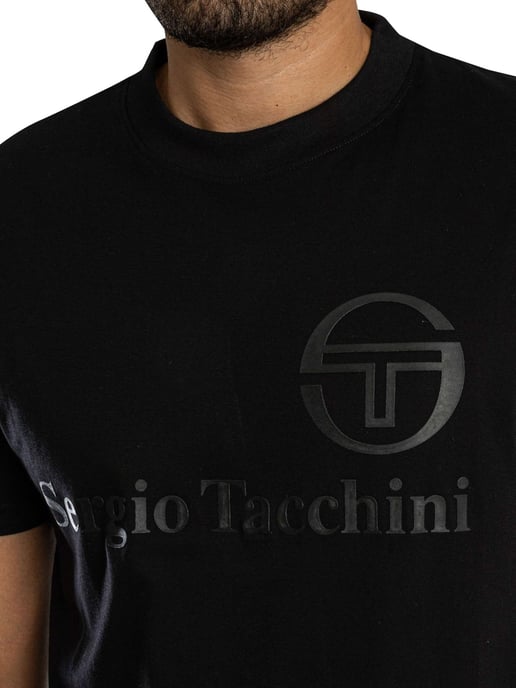 Sergio Tacchini Lazio T-Shirt, Zwart - Image 4