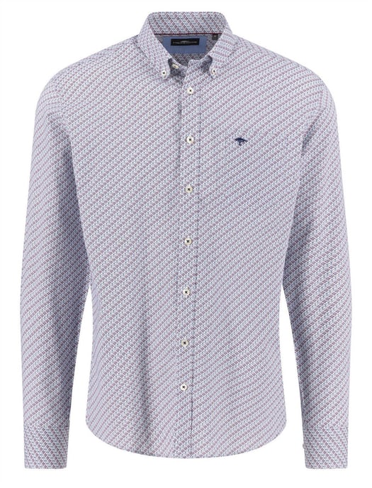 casual overhemd Fynch Hatton blauw - Image 1