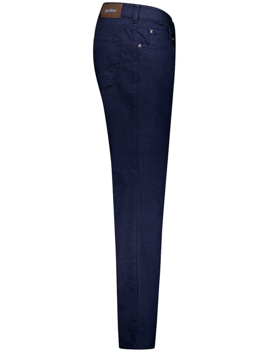 Gardeur katoenen pantalon donkerblauw zonder omslag - Image 3