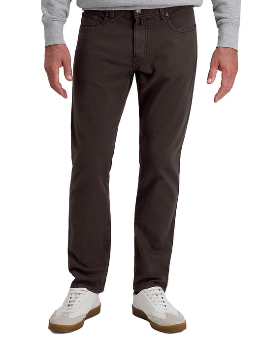 Pierre Cardin broek 5-pocket bruin Lyon effen - Image 1