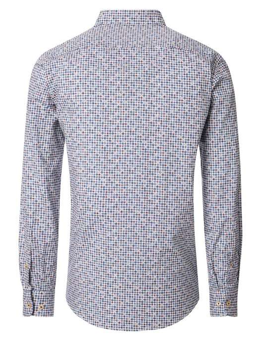 modieus blauw geprint Casa Moda casual fit overhemd - Image 2