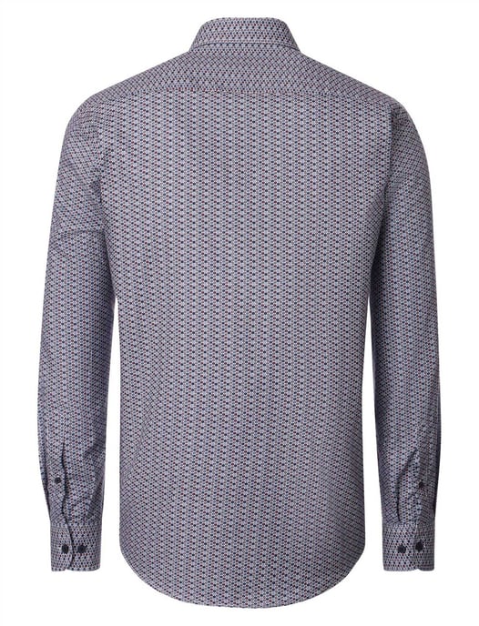 blauw geprint Casa Moda casual fit overhemd - Image 2
