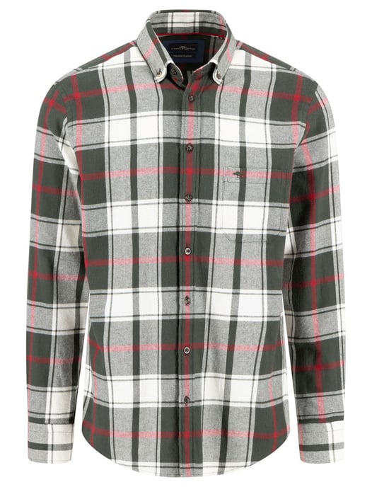 casual overhemd Fynch Hatton groen - Image 1