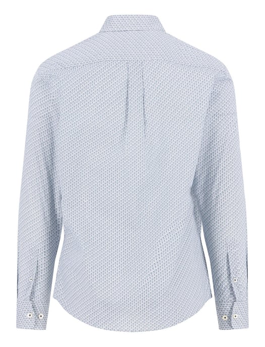 Fynch Hatton overhemd blauw geprint borstzak - Image 2