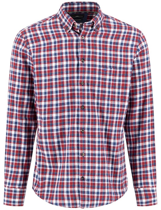 Overhemd Fynch Hatton rood flanel - Image 1