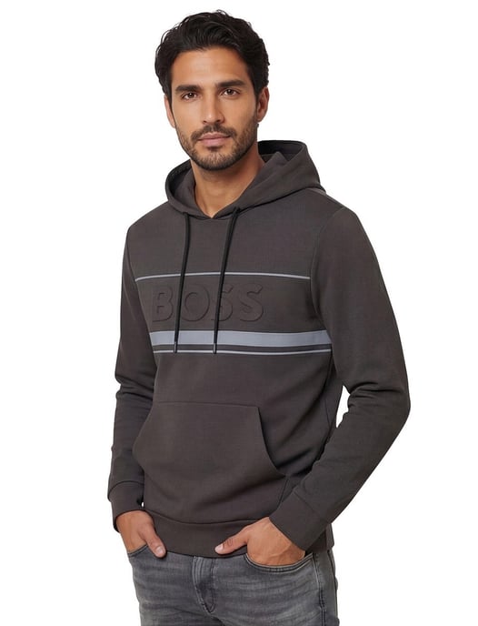 hoodie Boss Green antraciet katoen - Image 1