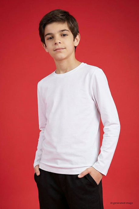 Heren Katoenen Elastaan T-Shirt - Image 5