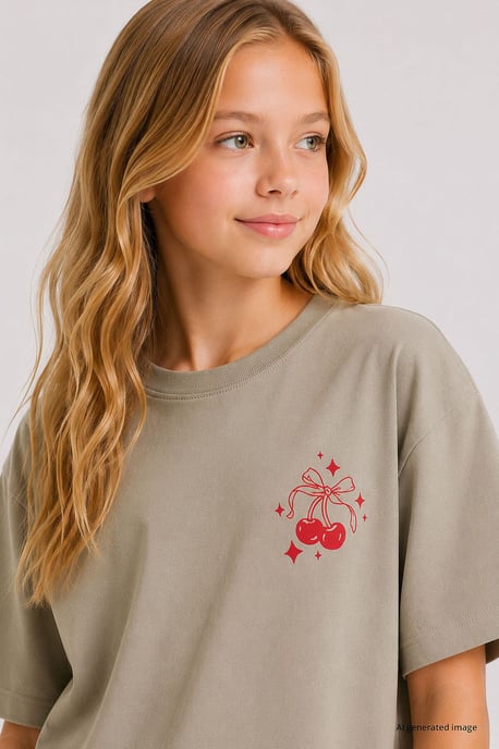 Jeugd Katoen Elastaan T-Shirt - Image 3