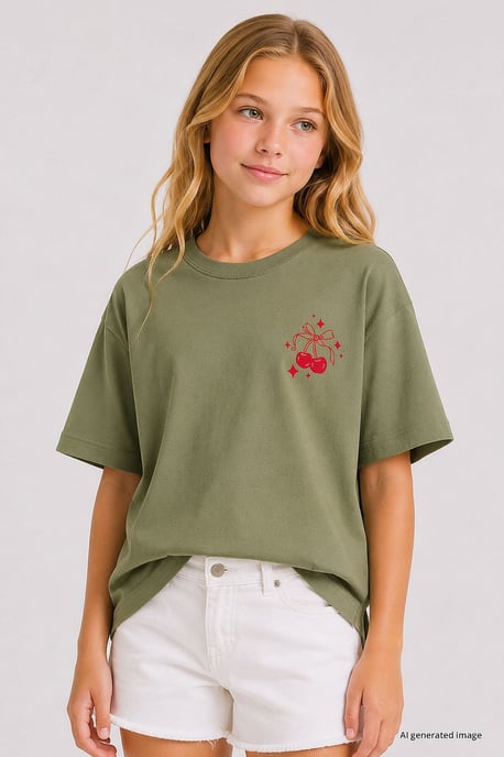 Jeugd Katoen Elastaan T-Shirt - Image 2