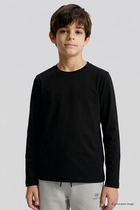 Heren T-shirt van katoen en elastaan - Image 1