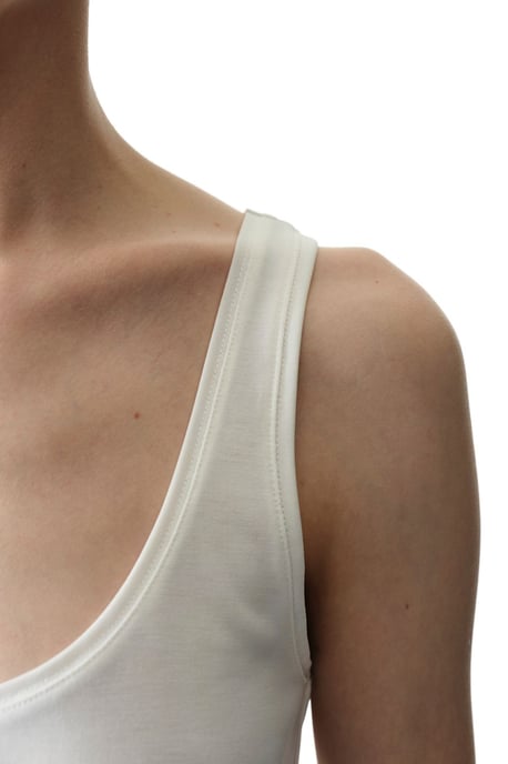 Mouwloze Tricot Body met U-hals - Image 3
