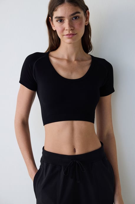 Korte Gebreide Body met U-Hals - Image 2