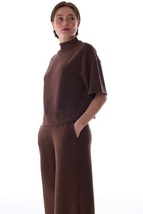 Oversized Gebreid Romper Met Ronde Hals - Image 4