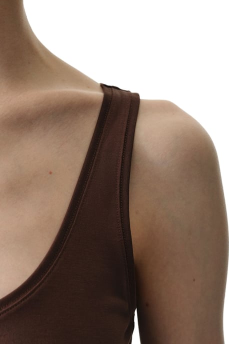 Mouwloze Brei Bodysuit Met U-Hals - Image 4
